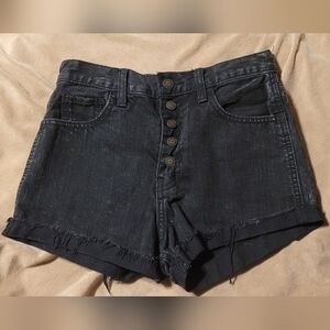 Hollister Black Denim Shorts